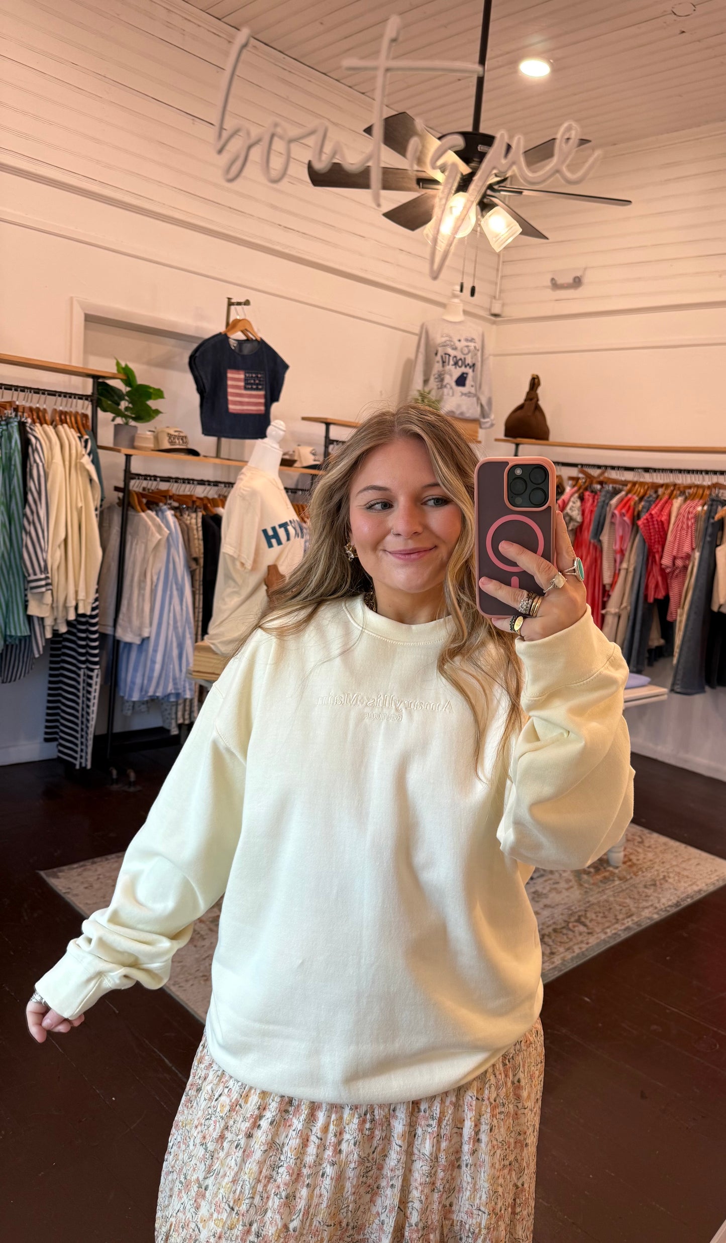 A+M Embroidered Sweatshirt