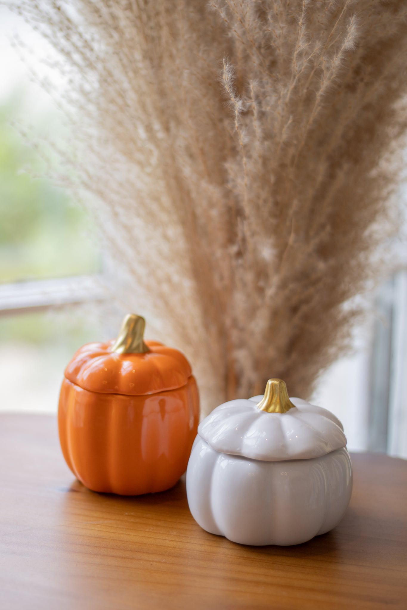 Pumpkin Candle With Lid