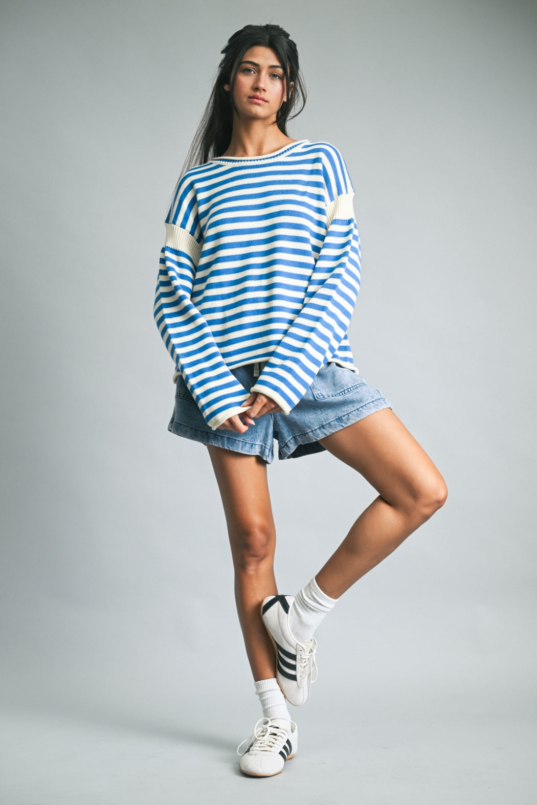 Striped Knit Sweater