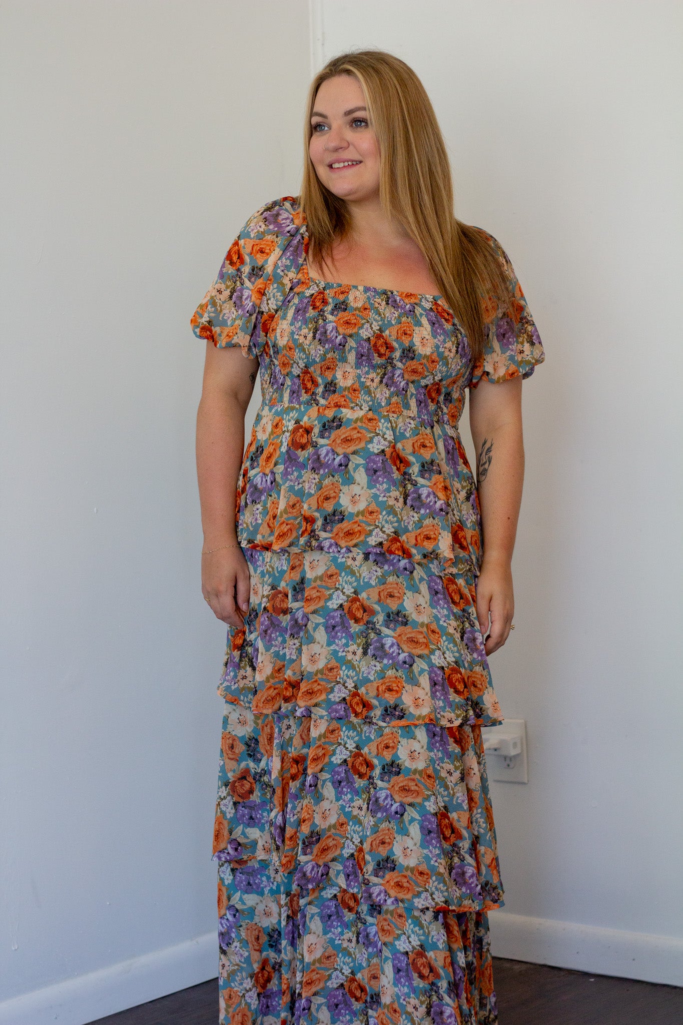 Floral Smocked Maxi Dress