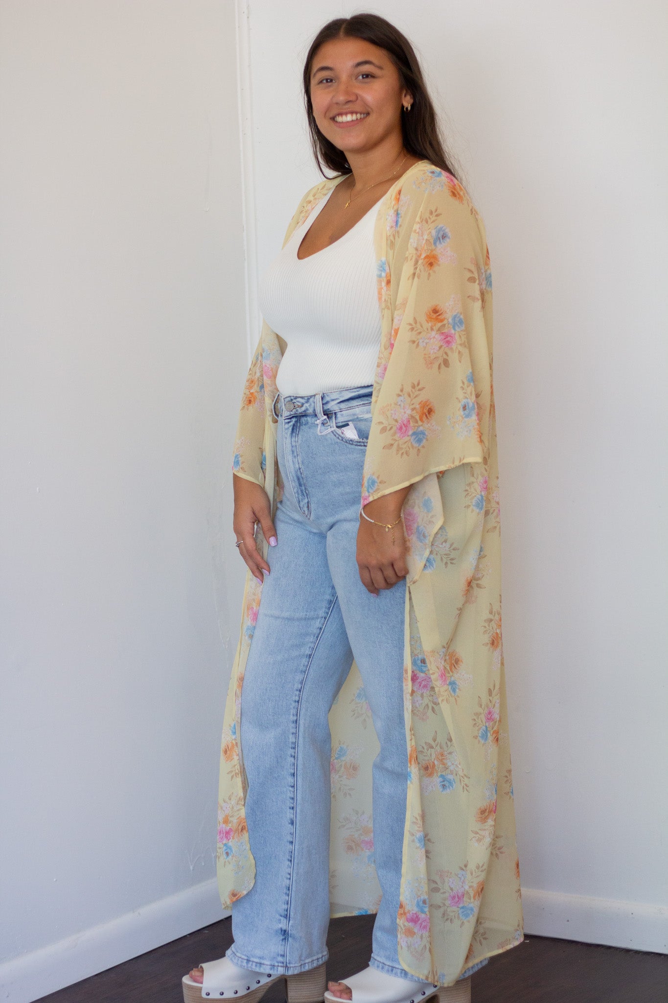 Floral Maxi Kimono