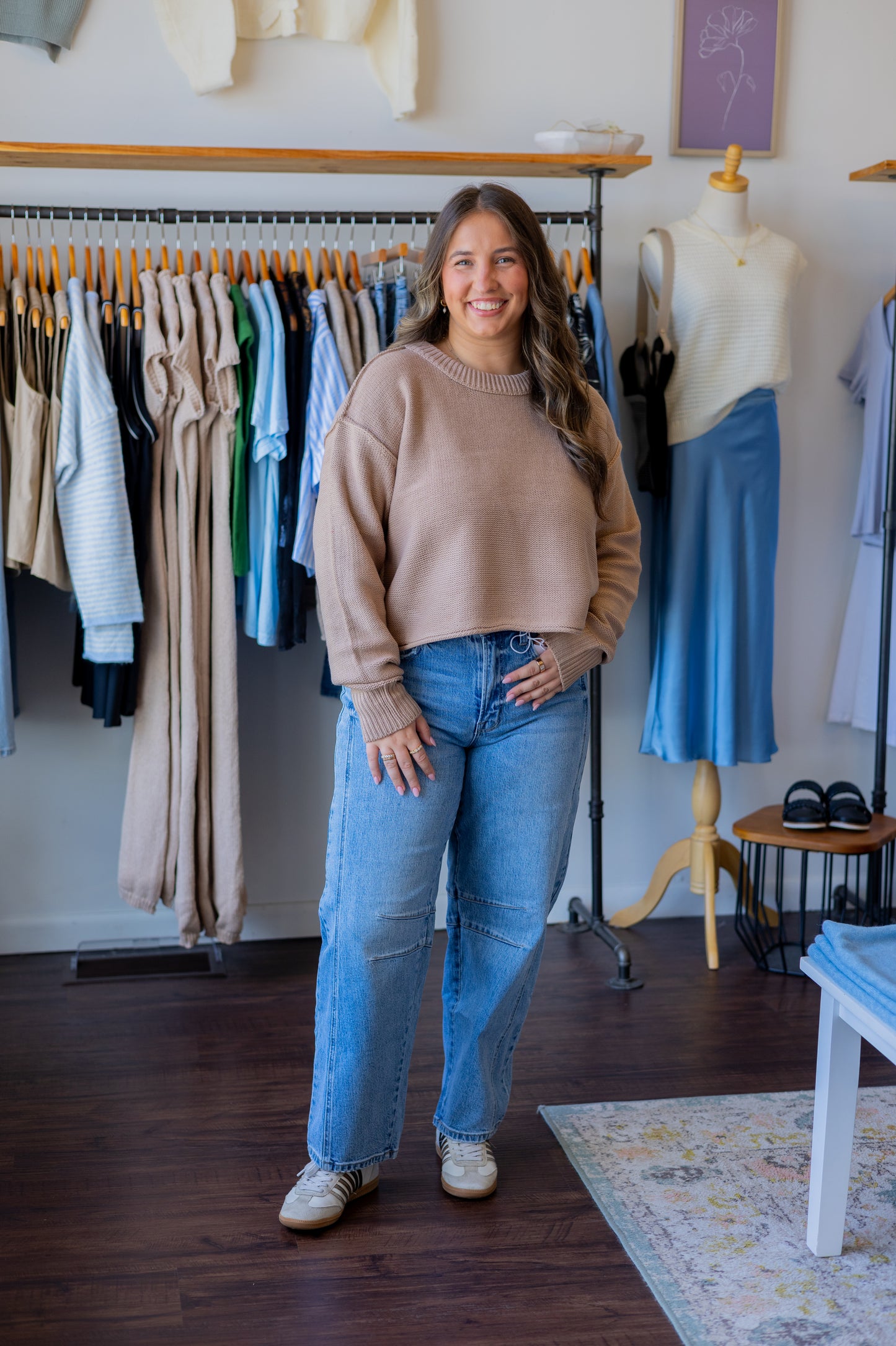 Cropped Oversized Sweater
