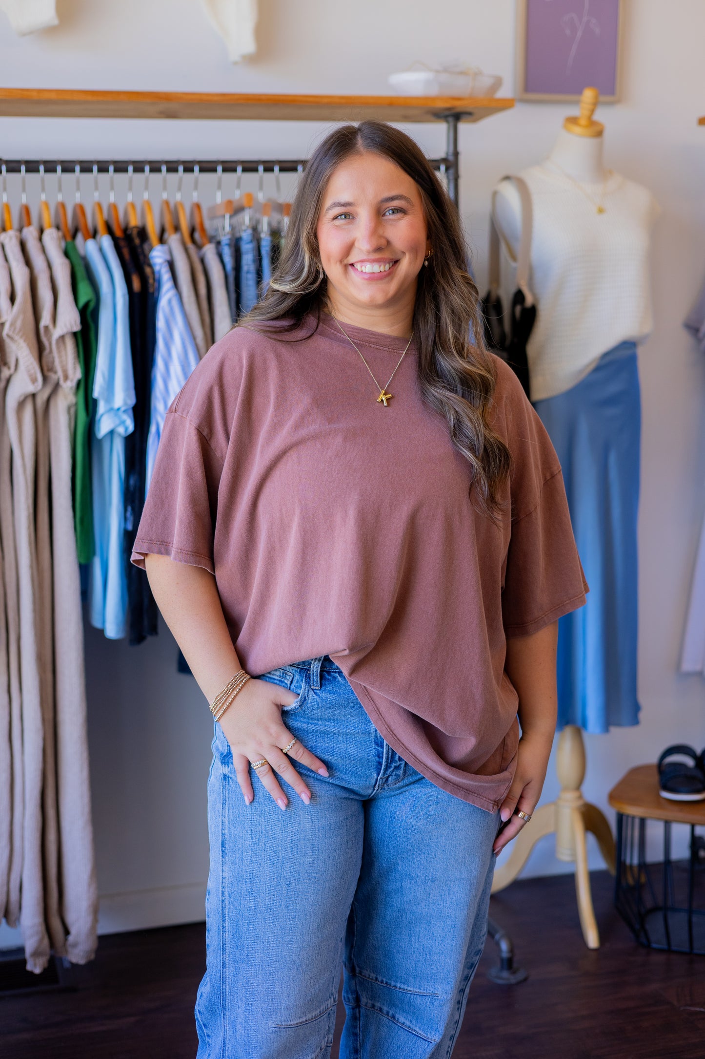 Drop Shoulder Everyday Basic Tee