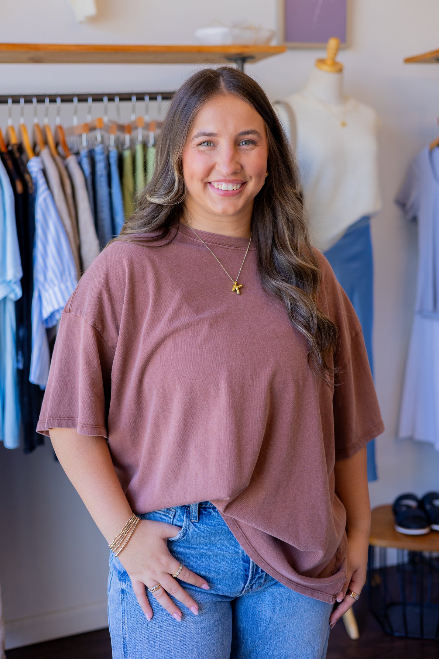 Drop Shoulder Everyday Basic Tee
