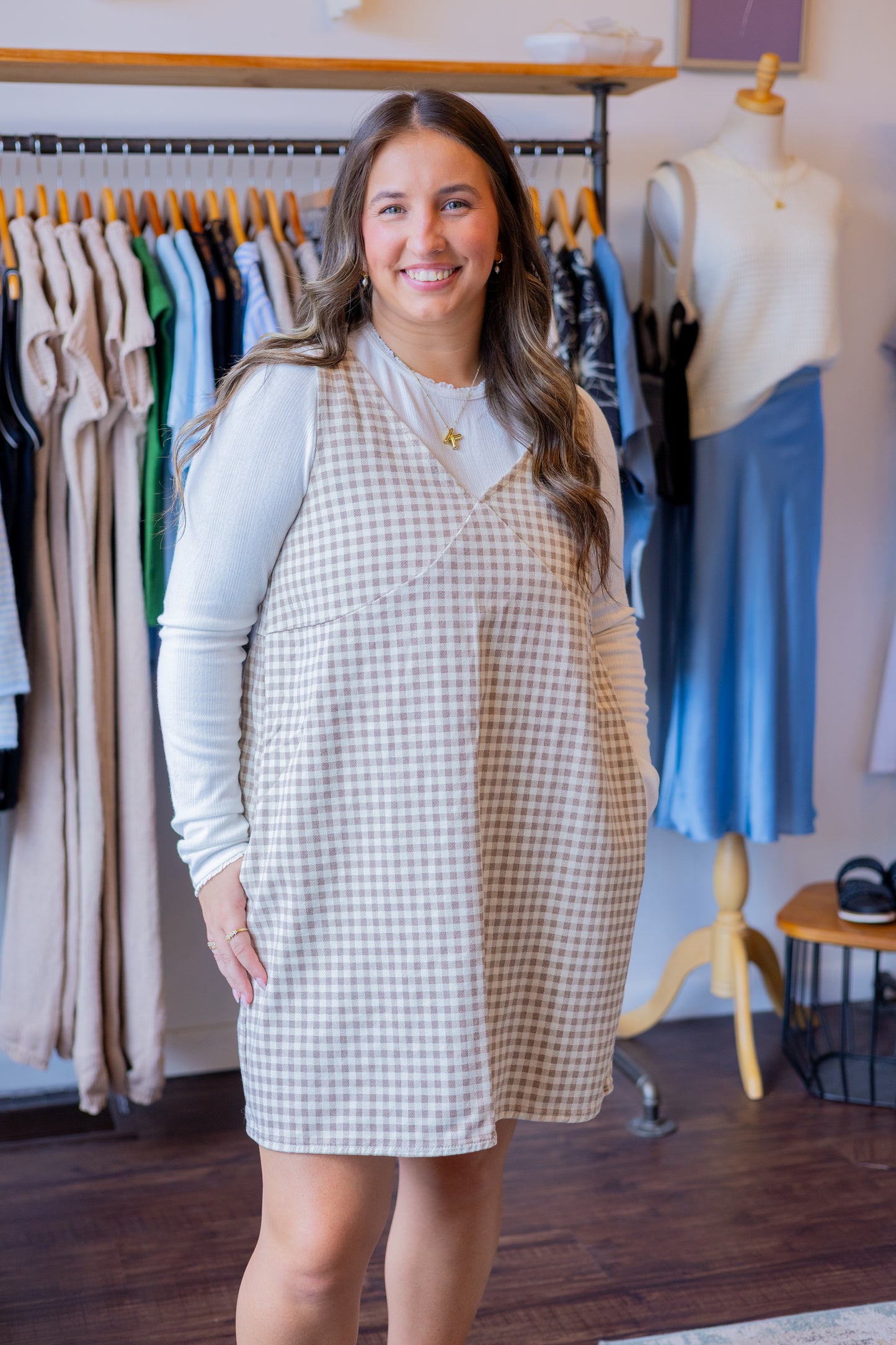 Gingham Mini Dress