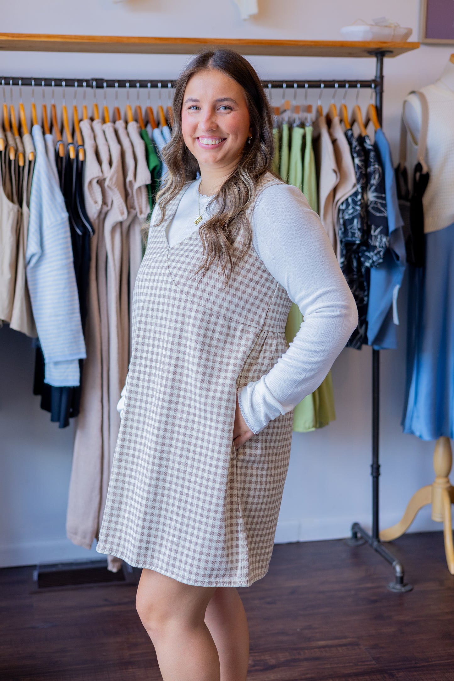 Gingham Mini Dress