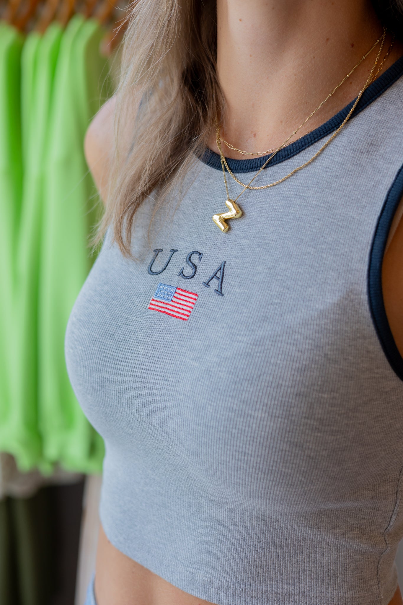 American Flag Tank Top