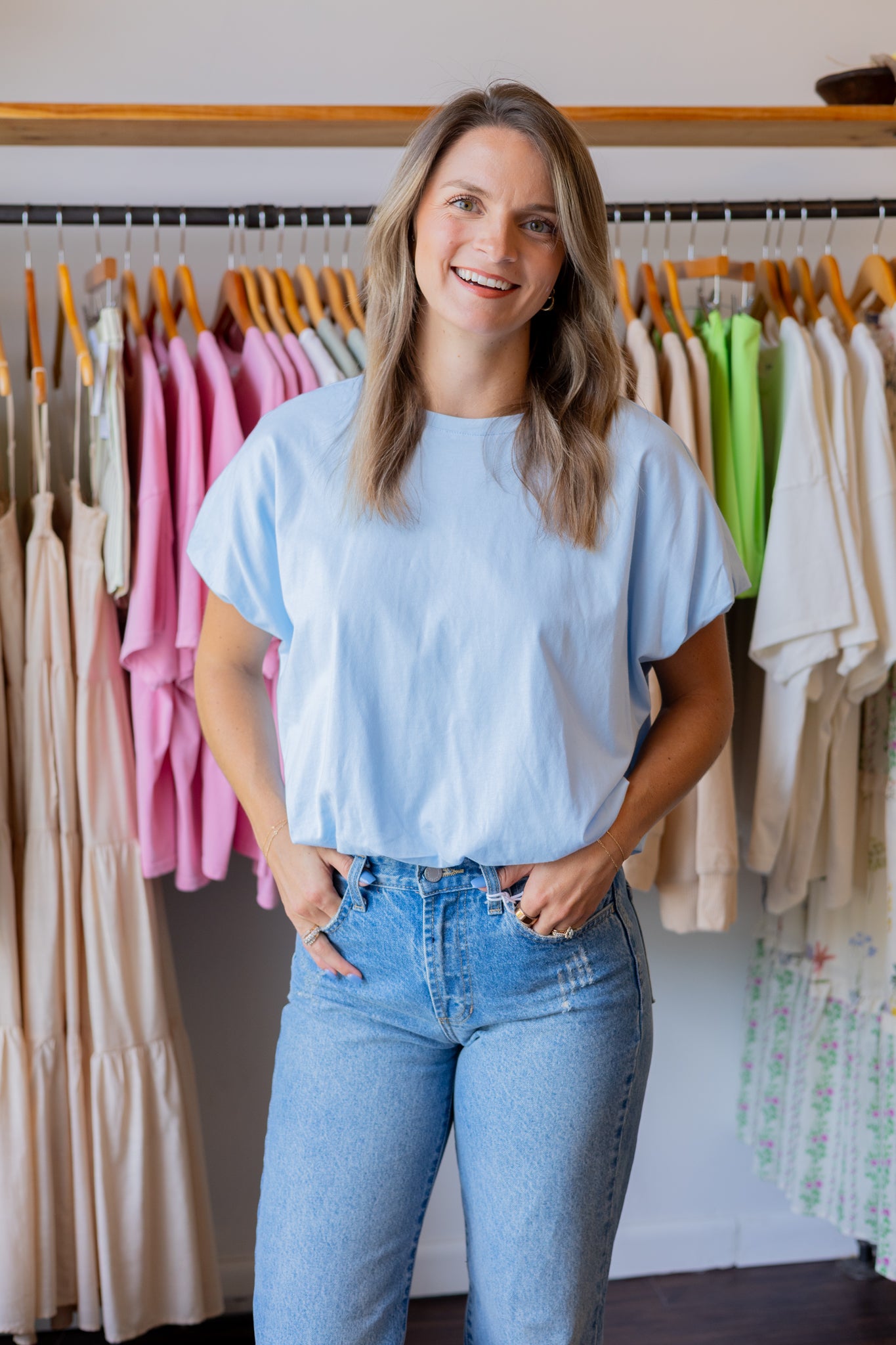 Bubble Hem Knit Top