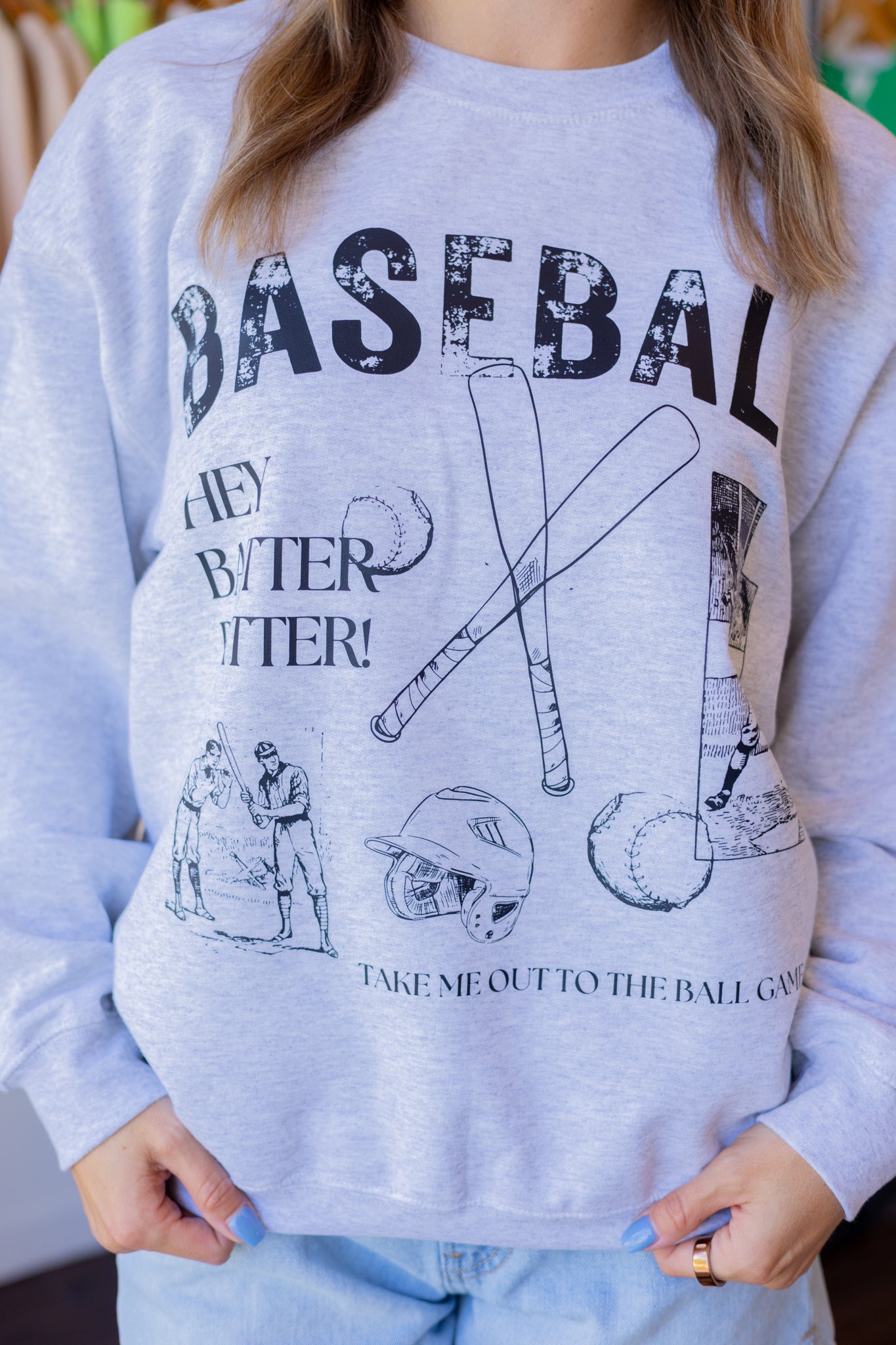 Baseball Sketch Sweatshirt