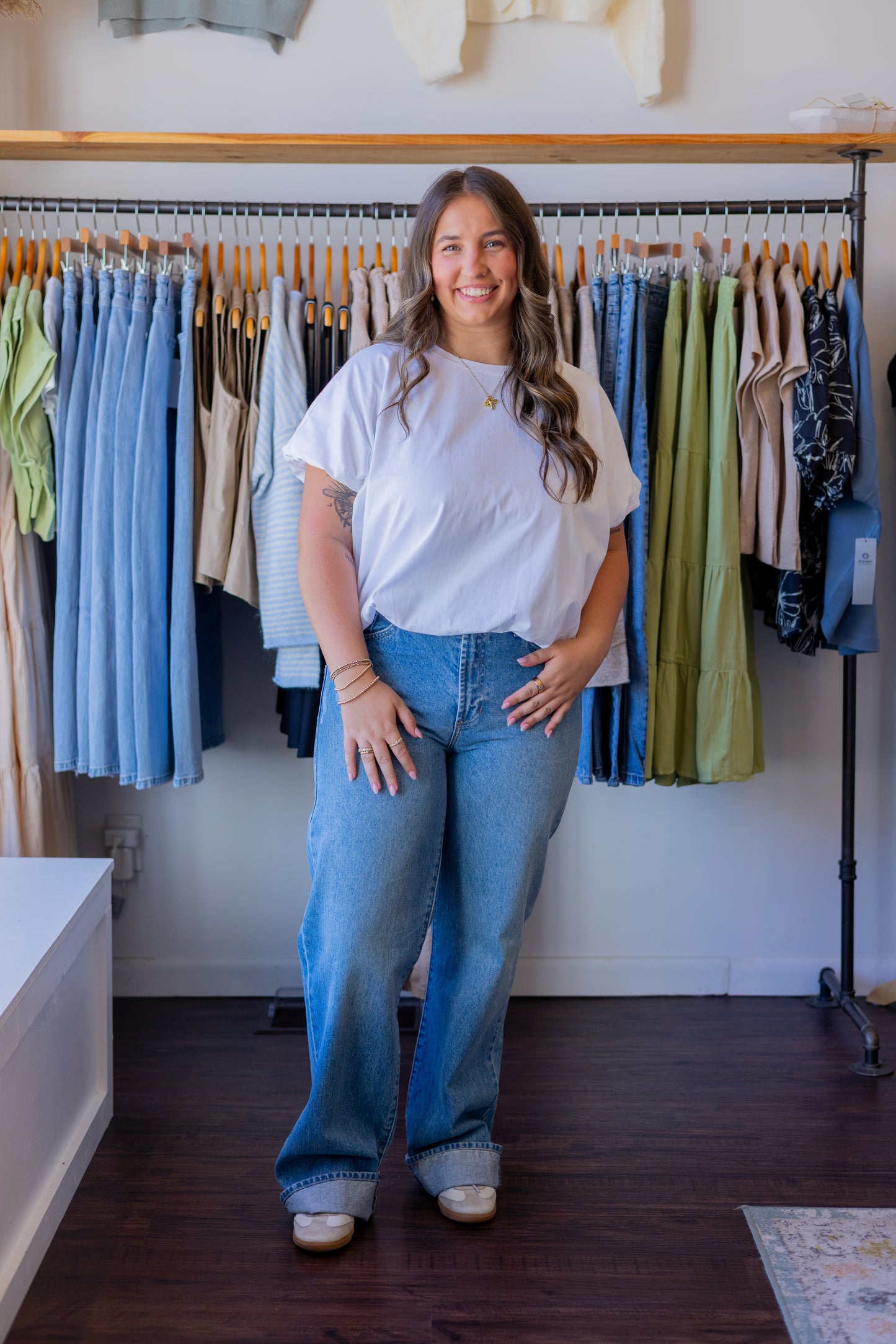 Bubble Hem Knit Top