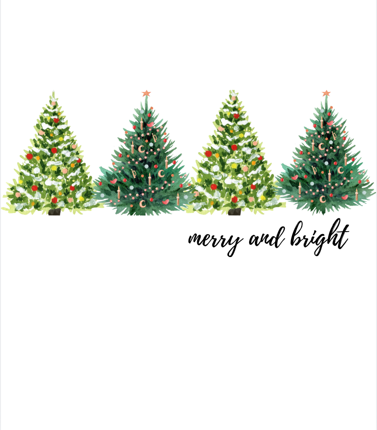 Merry and Bright Trees Sweatshirt