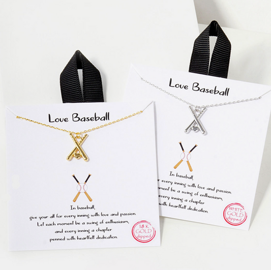 Love of Baseball Necklace
