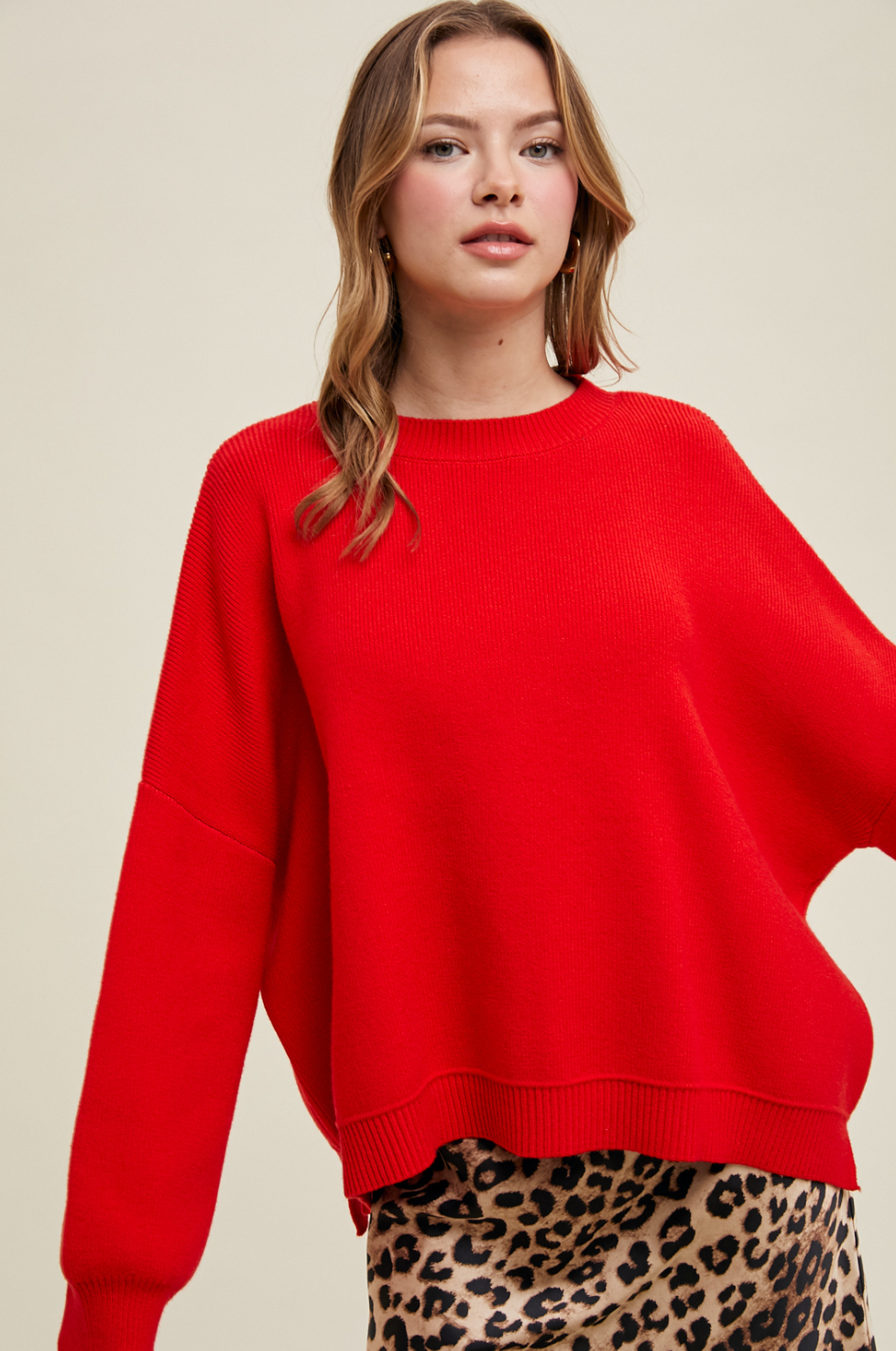 Drop Shoulder Sweater