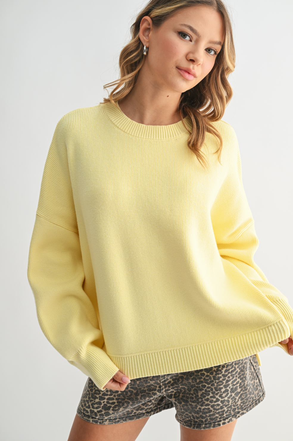 Drop Shoulder Sweater