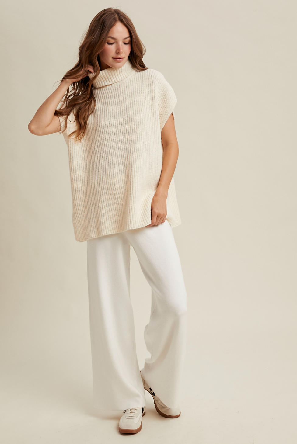 Turtleneck Sleeveless Sweater