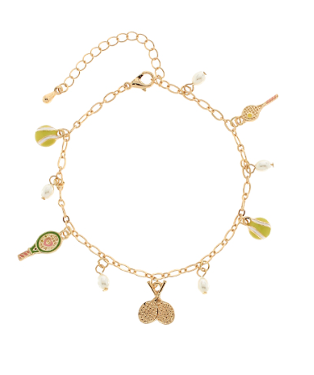 Tennis Charm Bracelet