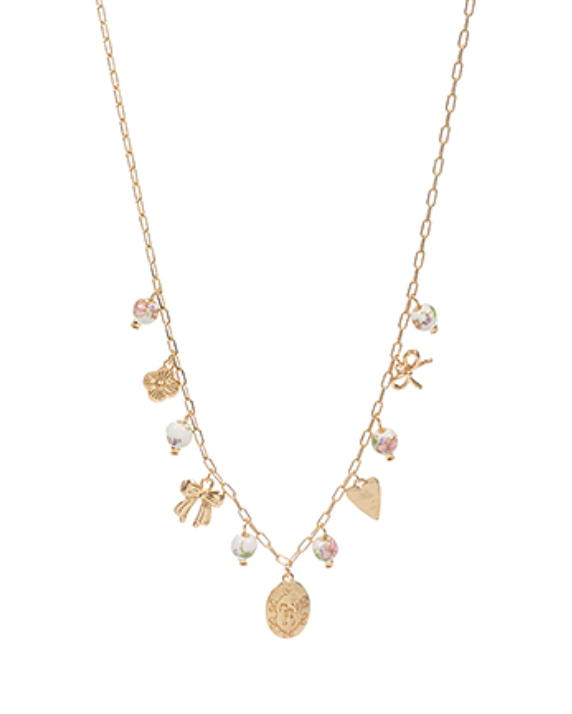 Ceramic Multi Charm Necklace