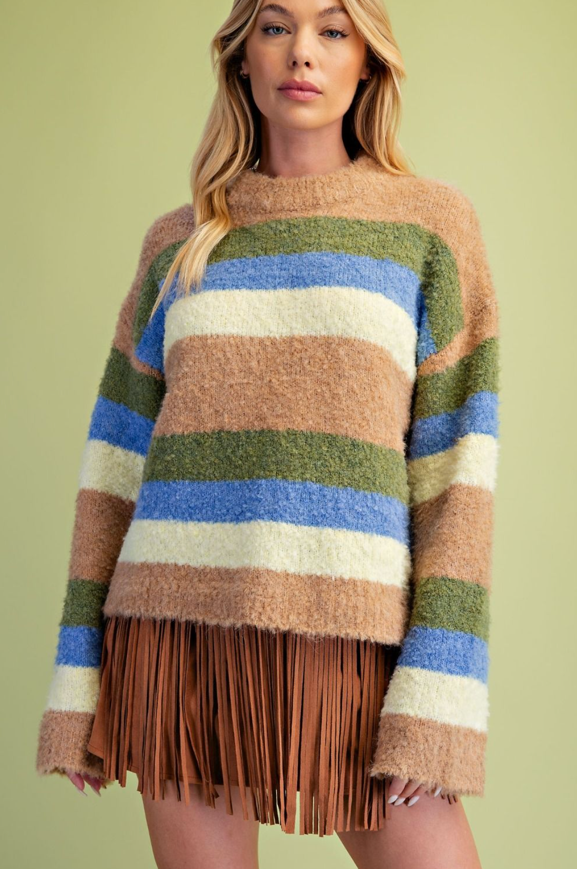 Multi Color Stripe Sweater