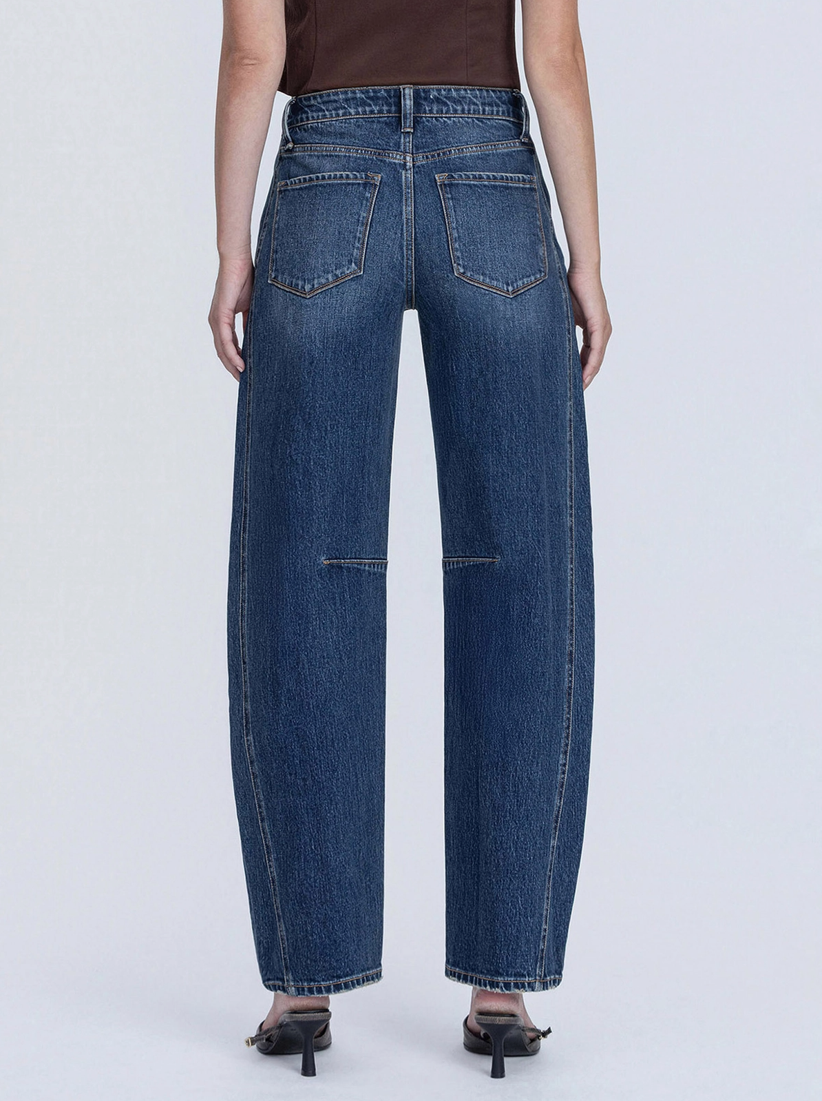 High Rise Barrel Jeans