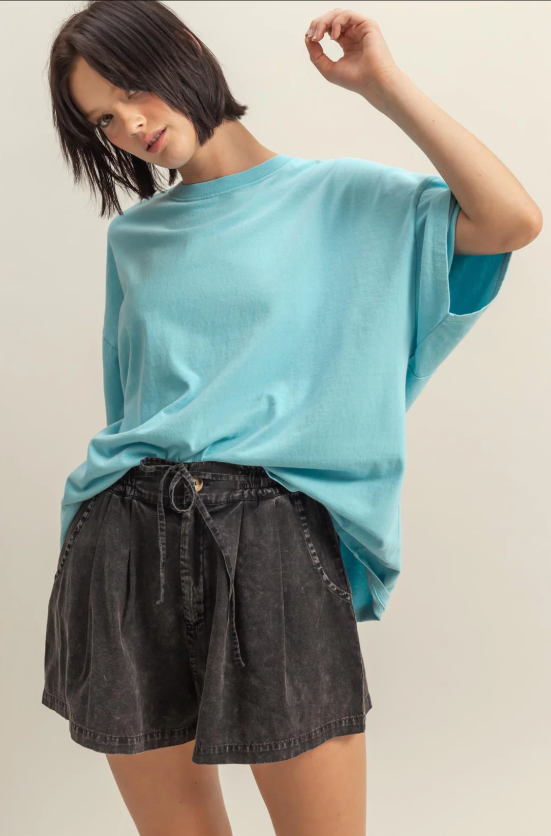 Mineral Washed Oversized T-Shirt