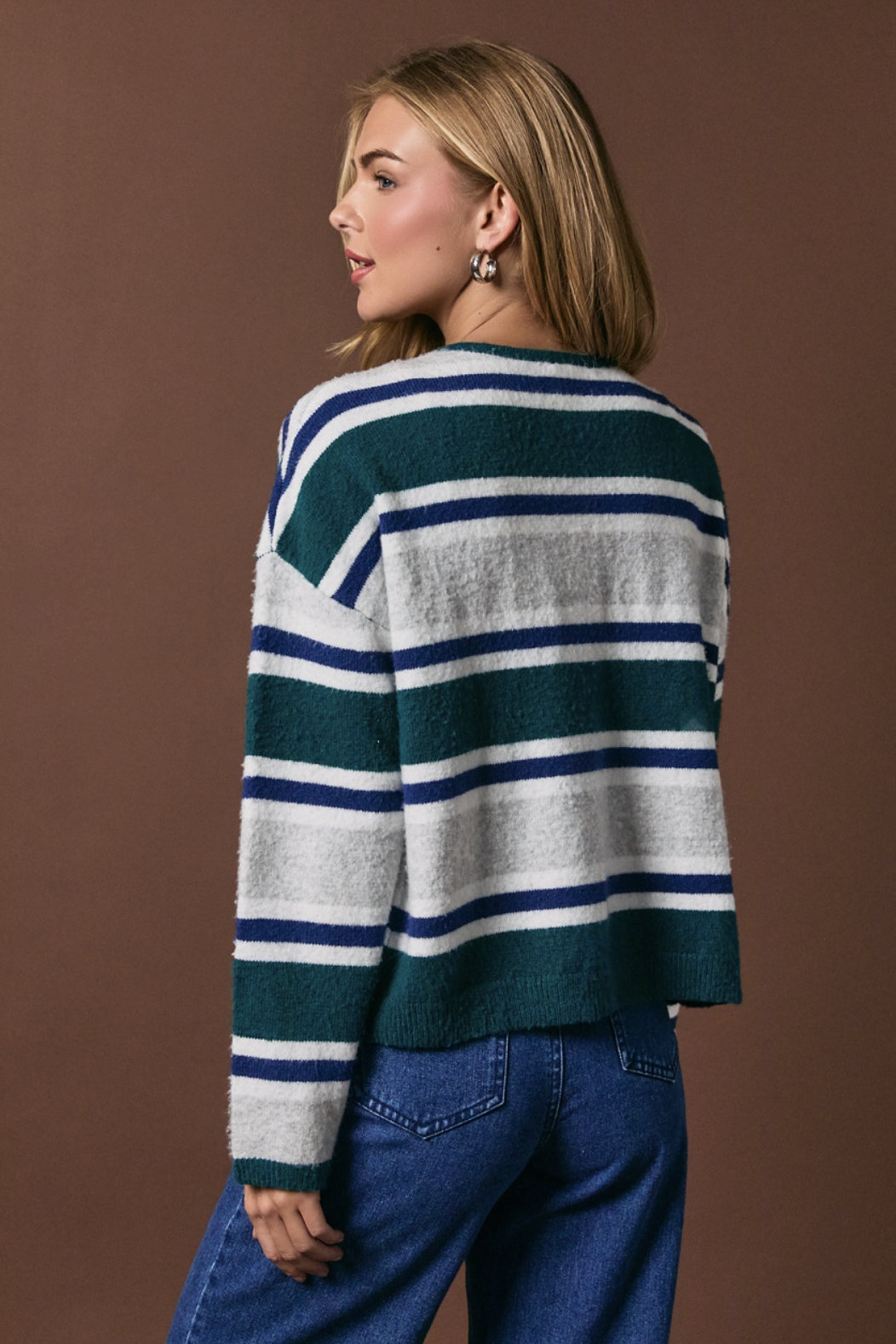 Soft Striped Cardigan