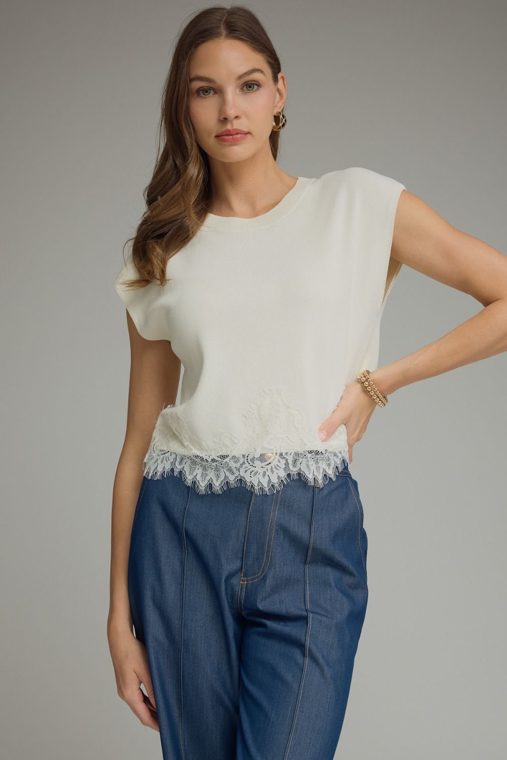 Lace Trim Blouse