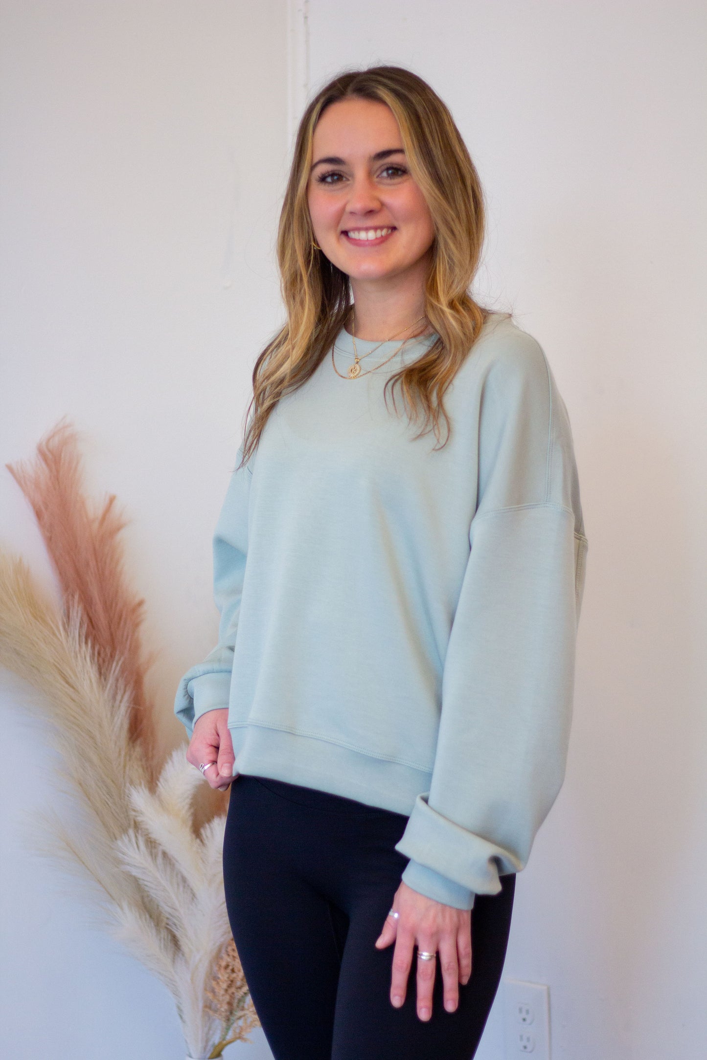 Scuba Relaxed Crop Sweatshirt