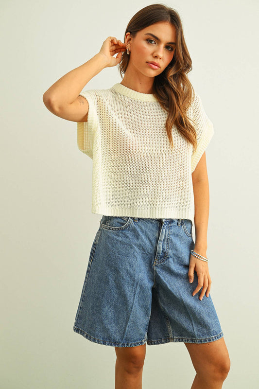 Dolman Sleeve Knit Top