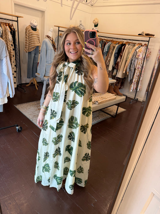 Palm Leaf Dress