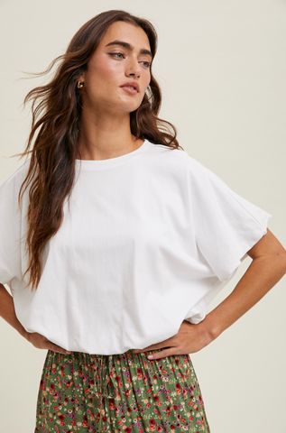 Bubble Hem Knit Top