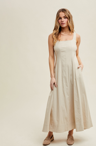 A-Line Midi Dress
