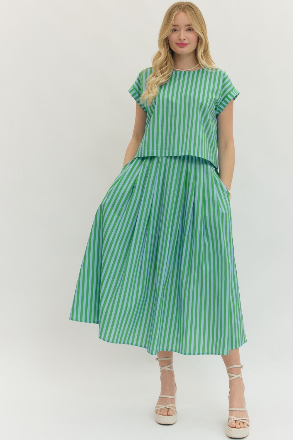 Striped Short Sleeve Top