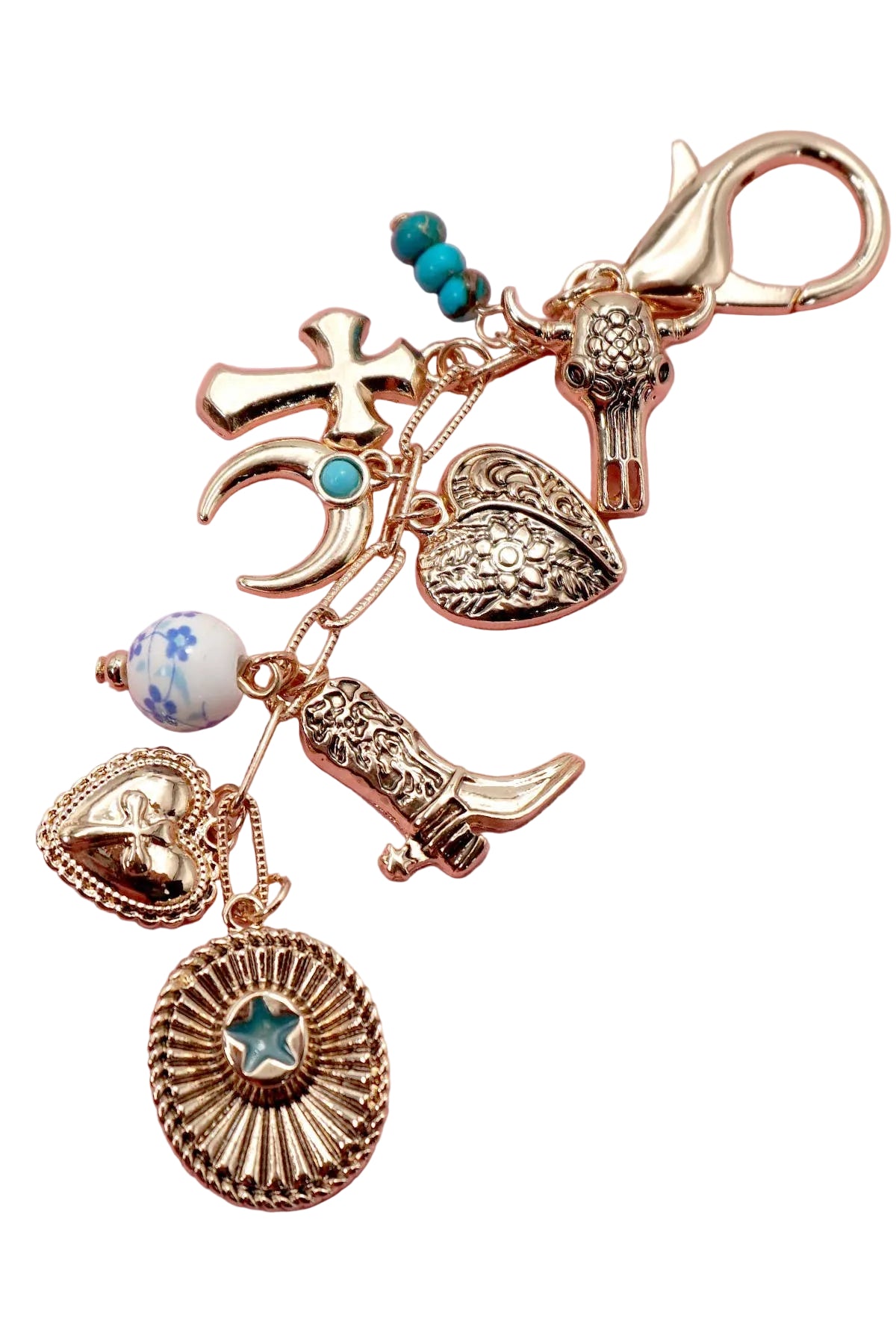 Western Cross Bag Charm
