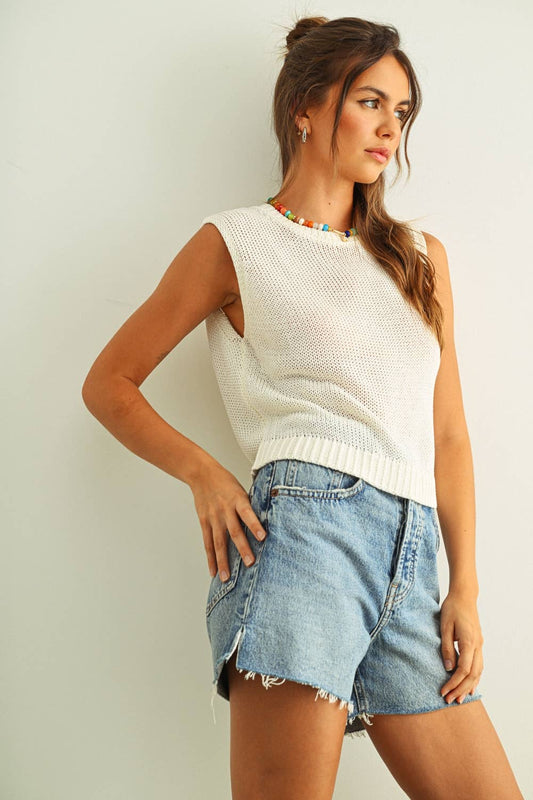 Sleeveless Knit Top