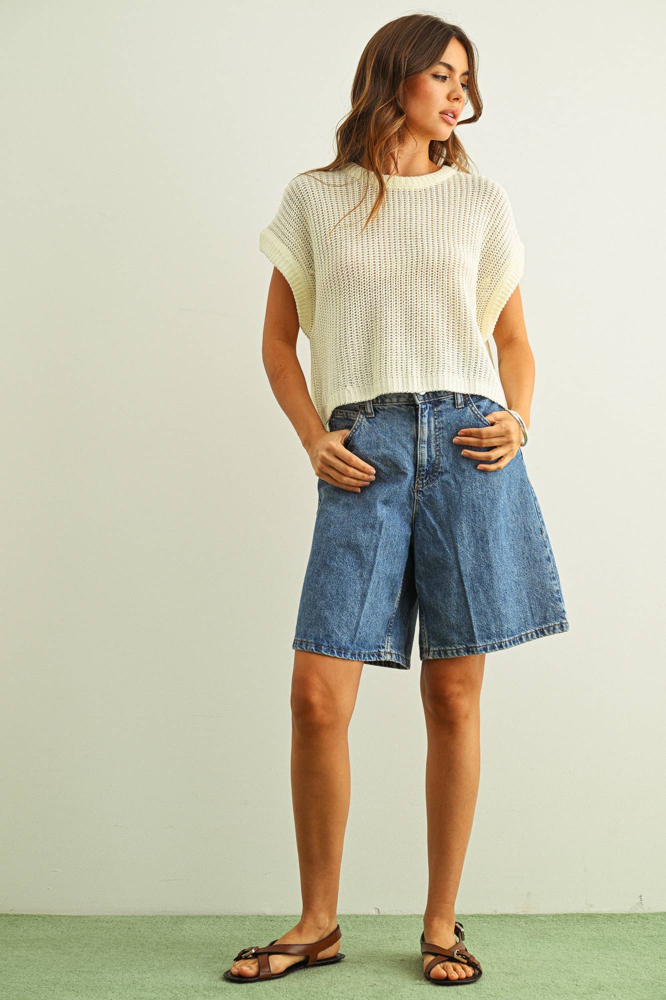 Dolman Sleeve Knit Top