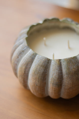 Ceramic Pumpkin Candle