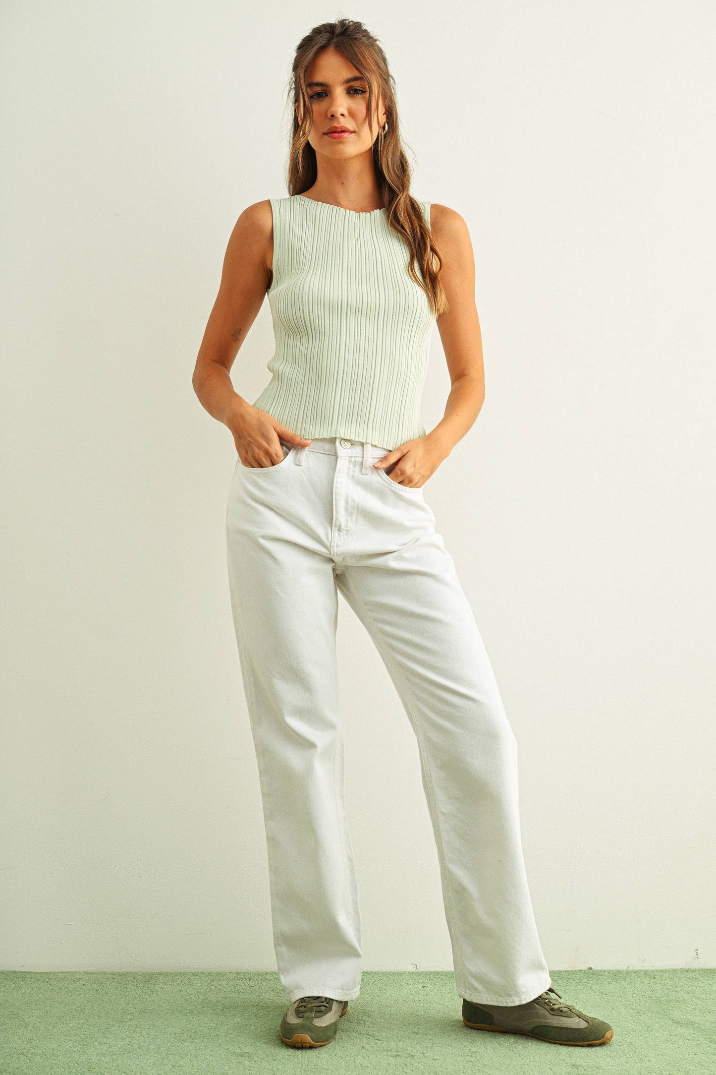 Ribbed Knitted Top