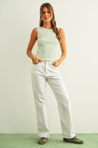 Ribbed Knitted Top