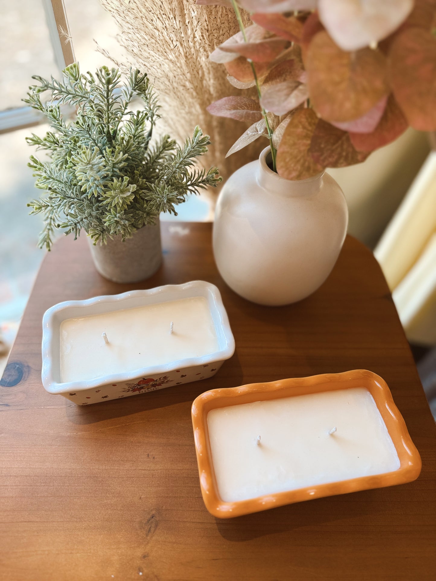 Ceramic Dish Candle