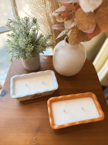 Ceramic Dish Candle