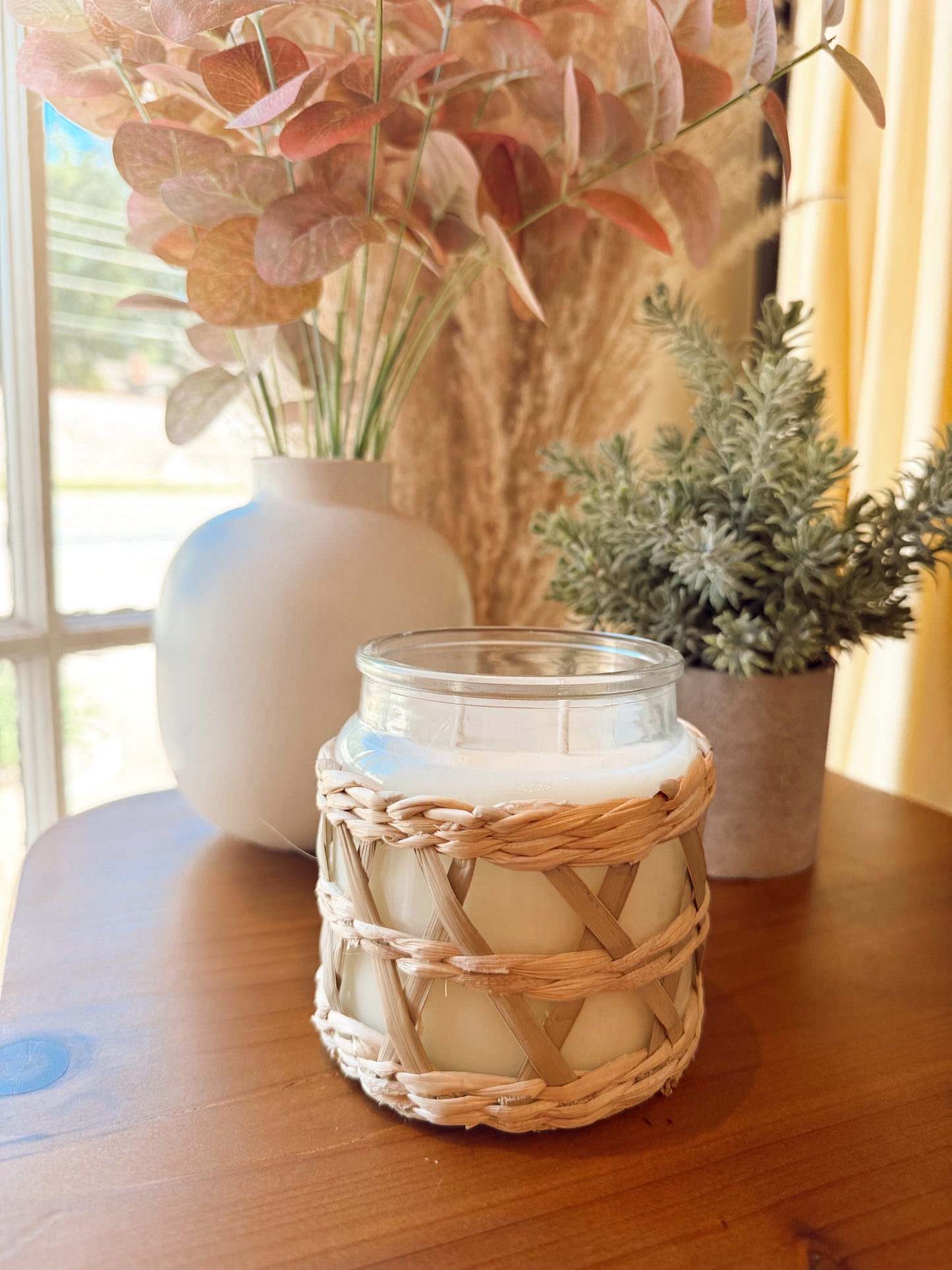 Rattan Candle