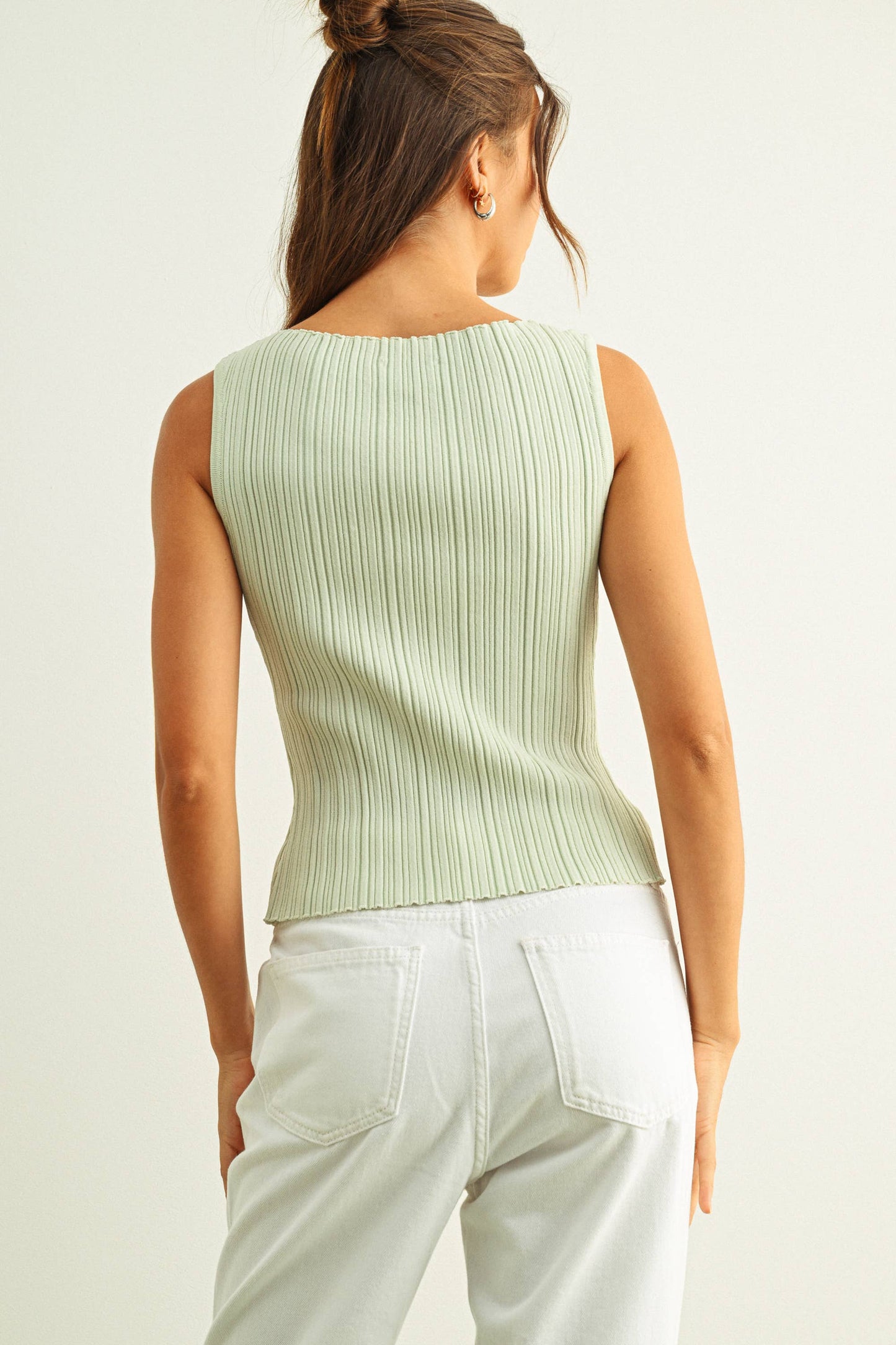 Ribbed Knitted Top