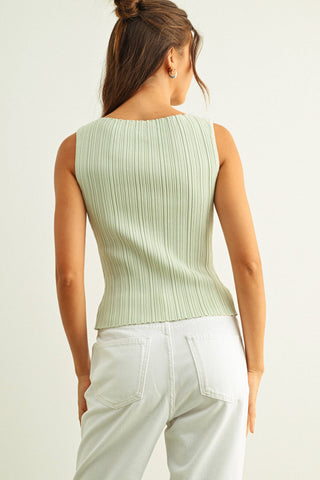 Ribbed Knitted Top