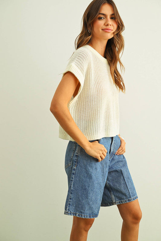 Dolman Sleeve Knit Top