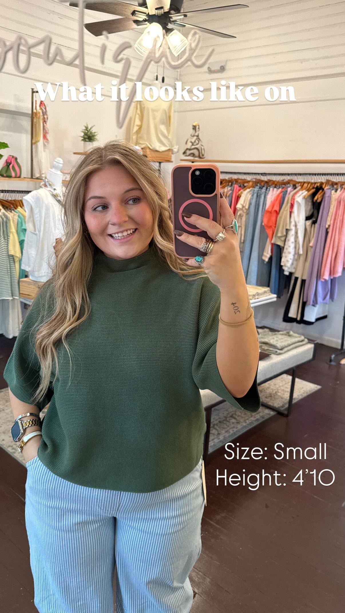 Mock Neck Dolman Sleeve Sweater