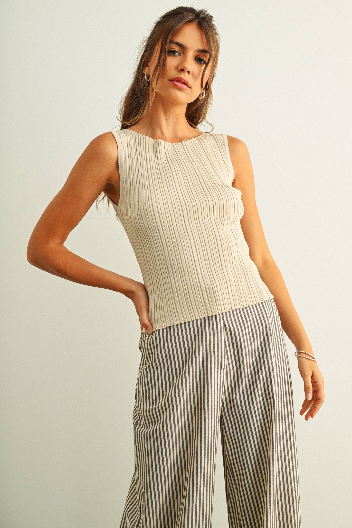 Ribbed Knitted Top