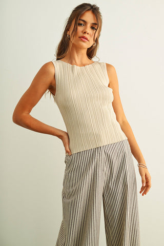 Ribbed Knitted Top