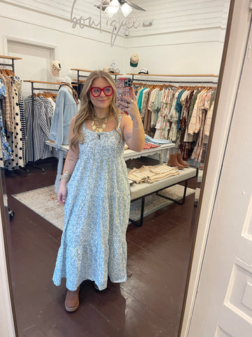 Floral Tiered Midi Dress