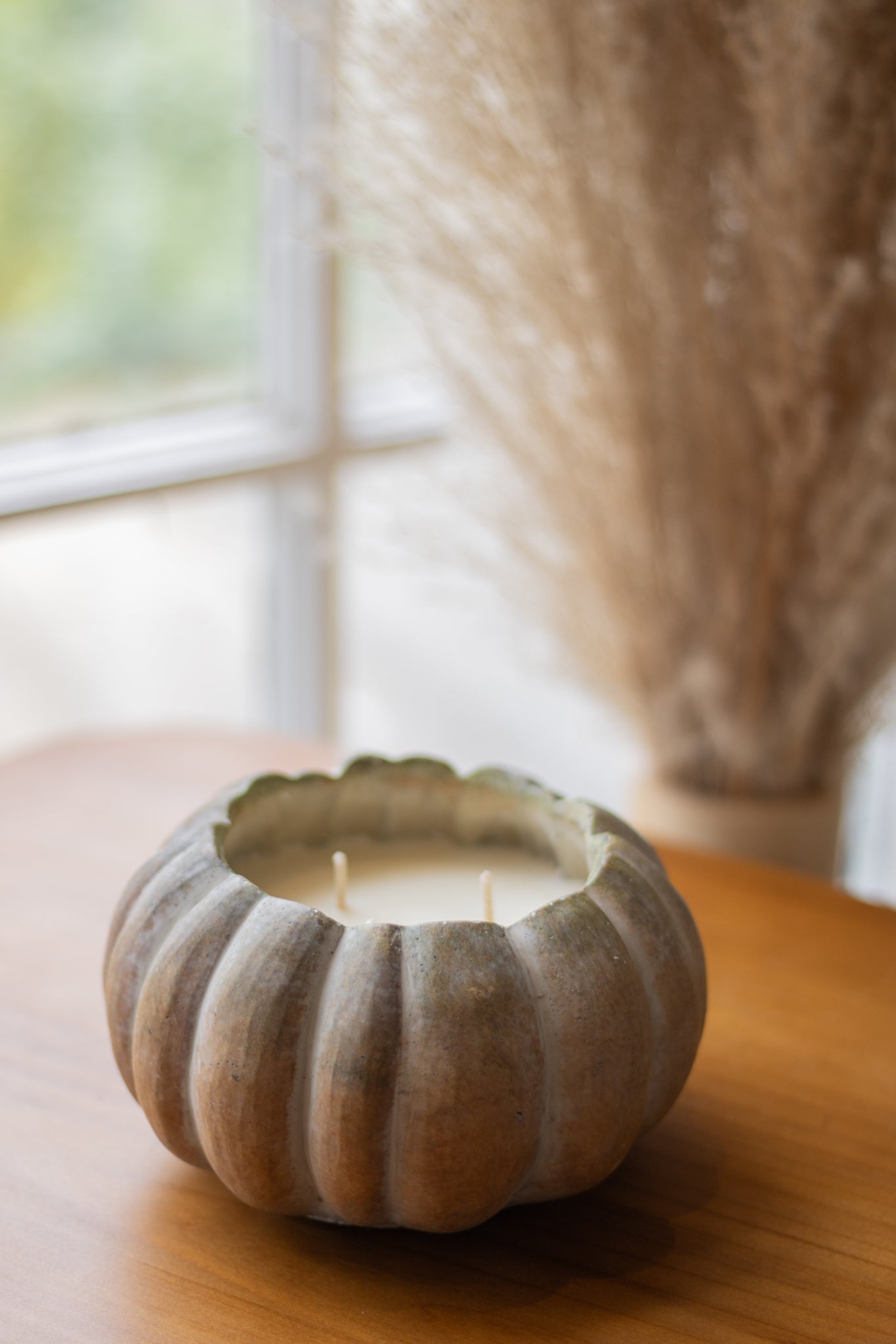 Ceramic Pumpkin Candle