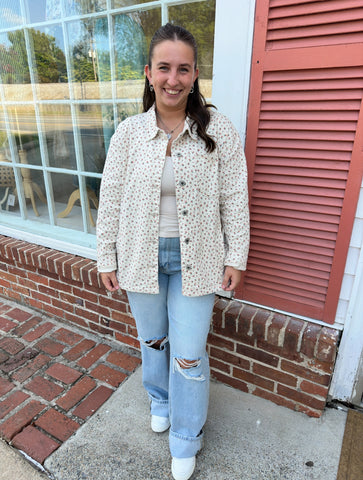 Floral Denim Jacket